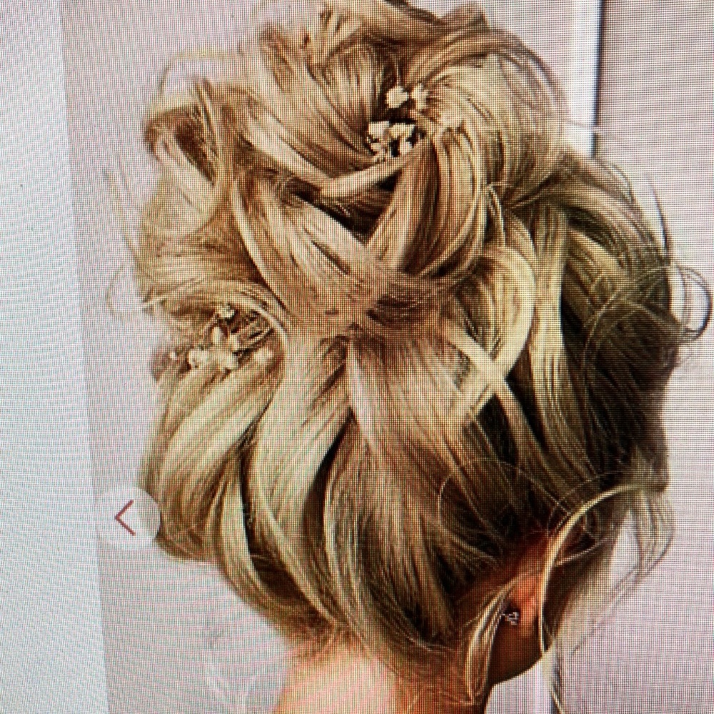 2 Haircube Messy Bun natural hair pieces wrap updo scrunch ash blond